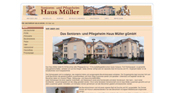 Desktop Screenshot of pflegeheim-mueller.de